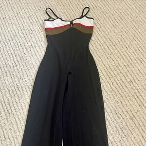 Feminine Dance Unitard - Boot Cut - Sleek & Comfortable M Black